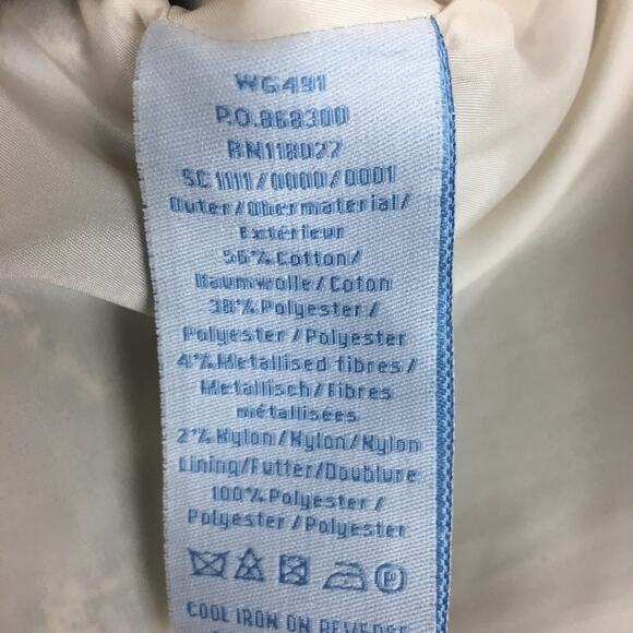 Boden Gray Metalic Pencil Skirt size 2 - Picture 7 of 7